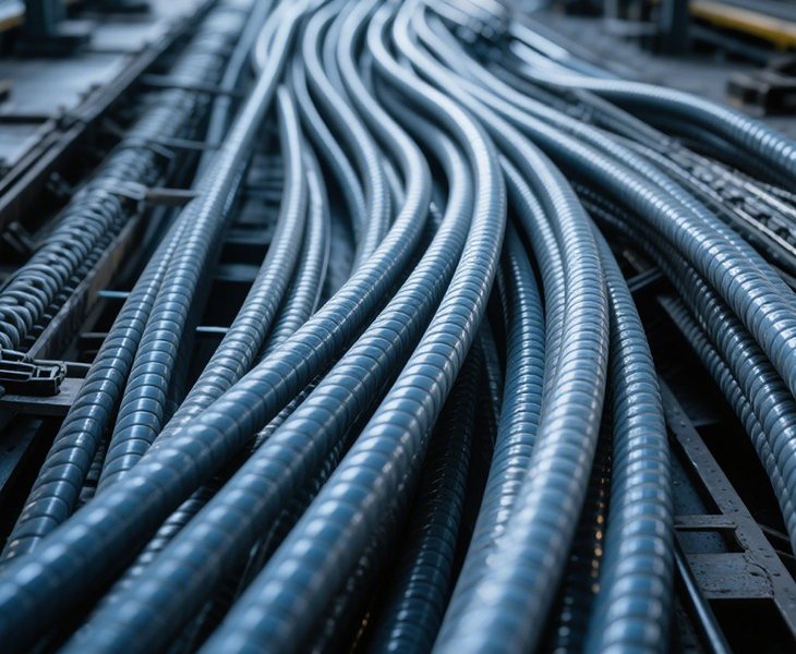 Highly Flame-Retardant and Highly Oil-Resistant Railway Cable